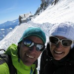 French Teacher Celine with Student Tim up the mountain